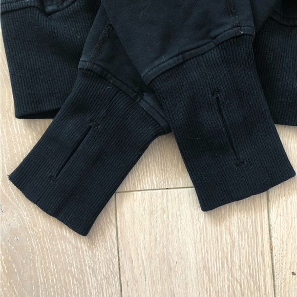 Lululemon Fireside Zip Up Cable Knit Hoodie in Black Size 6 - Picture 9 of 12